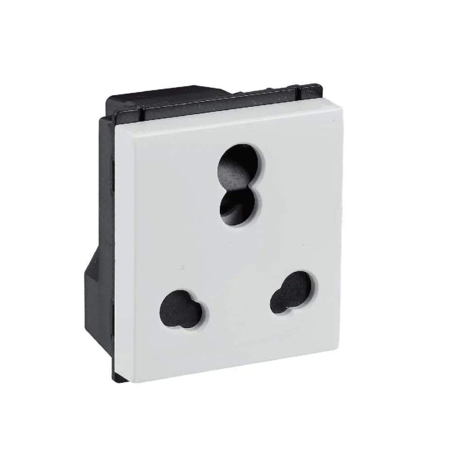 Havells Murano 6 A/16 A 3 Pin Shuttered Socket with ISI