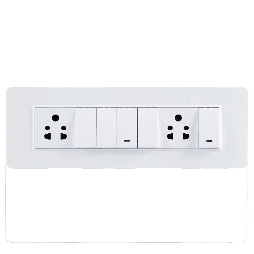 Havells Signia Modular 9 M Horizontal Plate Front Plate without Pillar