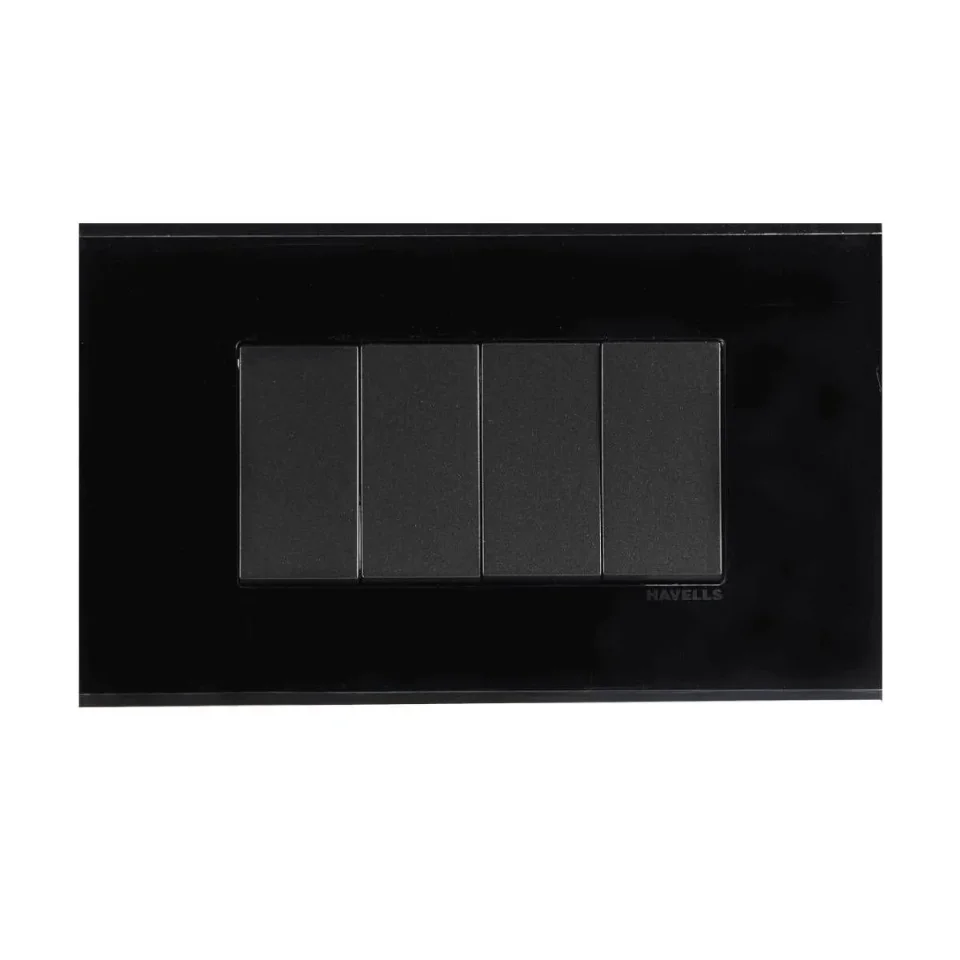 Havells Fabio Modular 4 M Outer SRK BLK Acrylic Plate