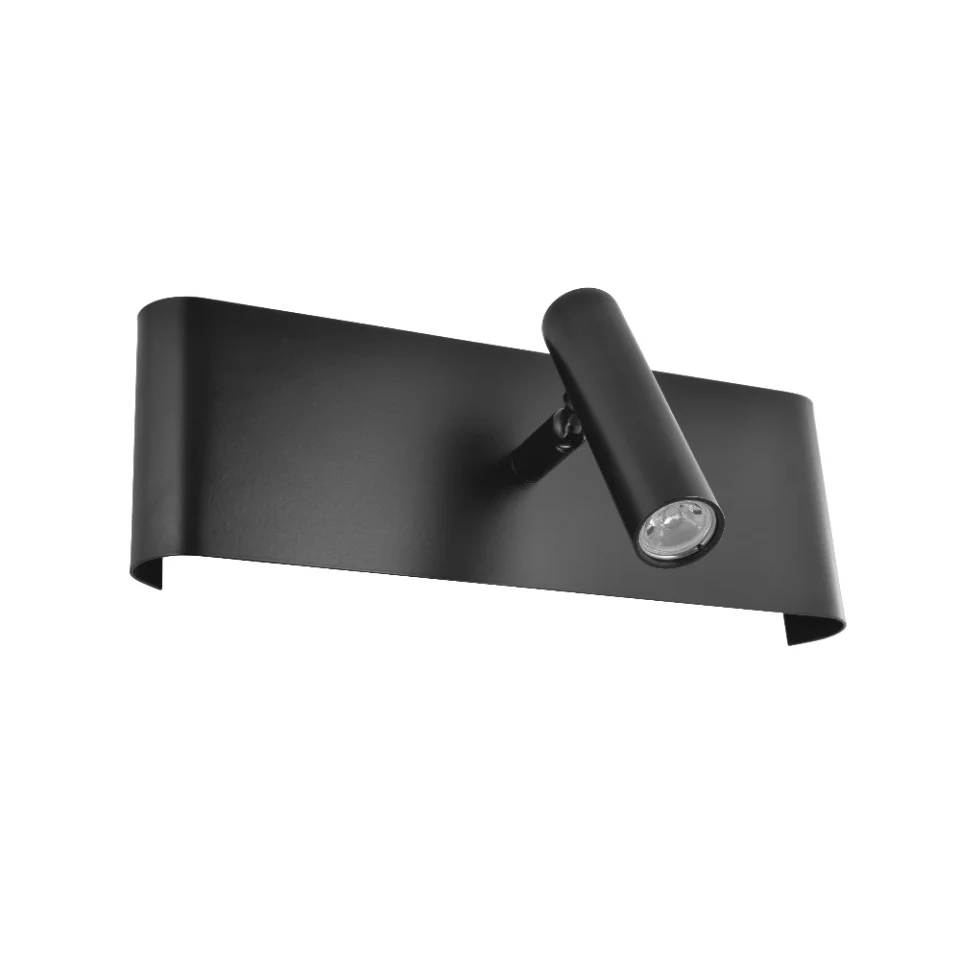 Jaquar 1 Lt Black Powder Coated Spot Wall Light 3W