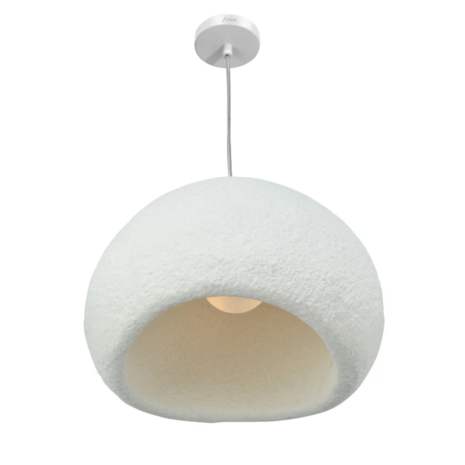 Jaquar 1 Lt Polymer Oval Half Dome Pendant